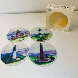 VTG Coasterstone‎ Set of 4 Lighthouse Coasters IOB